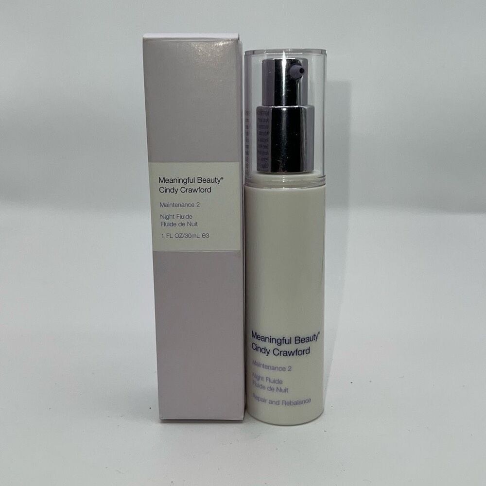 Meaningful Beauty Maintenance 2 Night Fluide by Cindy Crawford 1 oz New Unused
